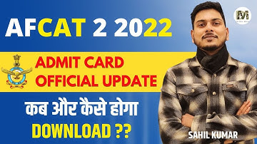 AFCAT 2 2022 Admit Card Official Update !!!