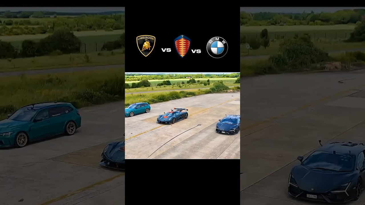 BMW M3 vs Lamborghini Revuelto vs Pagani Jesko