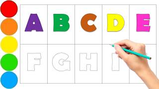 Teaching Writing ABCD for Preschool | ABCDE | A to J | English for kids