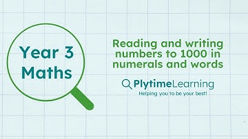 Year 3 Maths | Reading and writing numbers to 1000 in numerals and words