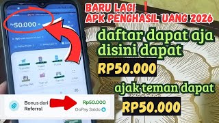 daftar aja disini dapat 50.000 & 50k/ref! aplikasi penghasil uang terbaru 2026 ! event apk terbaru