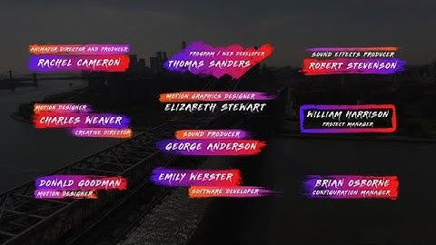 Brush Lower Thirds Motion Graphics Templates