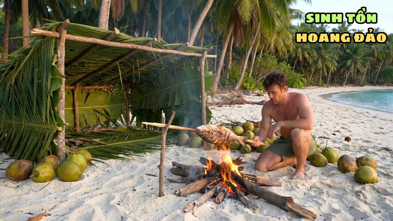 Một Mình Sinh Tồn Trên Đảo Hoang – Chỉ Có Dừa, Cua Và Ý Chí Sống Sót