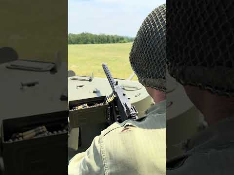 Full Auto M1919A4 Blank Firing on M3A1 Stuart Light Tank - Reading WWII Weekend 2026