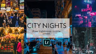 Lightroom mobile preset 2021/ free Download/CITY NIGHTS Lightroom preset/rr editor screenshot 4