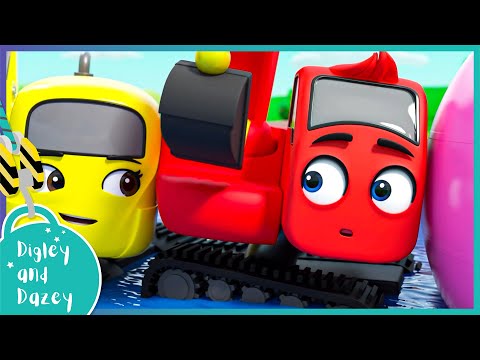 Minisode: Work Together! Special  🚧 🚜 | Digley and Dazey | Kids Construction Truck Cartoons
