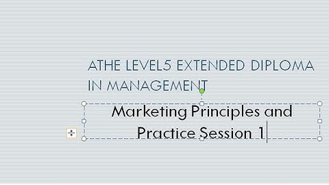 5 6 Marketing Principles and Practice   Session 1