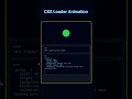 CSS Loader animation using html and css #webdevelopment #html #css #website #csstricks #gearhub
