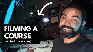 Filming an Online Course (Behind the Scenes) - The Income Stream #197
