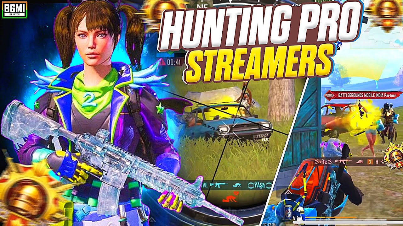 HUNTING PRO STREAMERS || NEXCESS VS FULL STREAMERS SQUAD || FASTEST SOLO VS SQUAD PLAYER || BGMI