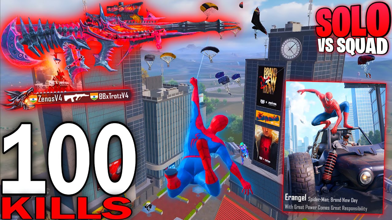 OMG!!😍NEW BEST MODE GAMEPLAY in SPIDER-MAN🔥PUBG MOBILE-BGM