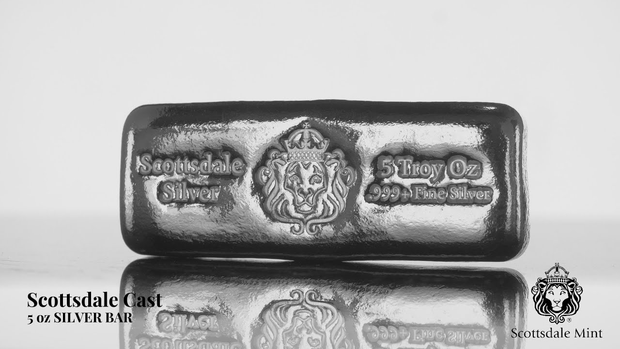 Scottsdale Cast 5 oz Silver Bar | Scottsdale Mint