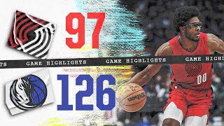 Portland Trail Blazers 97, Dallas Mavericks 126 | Game Highlights | Jan, 3, 2023