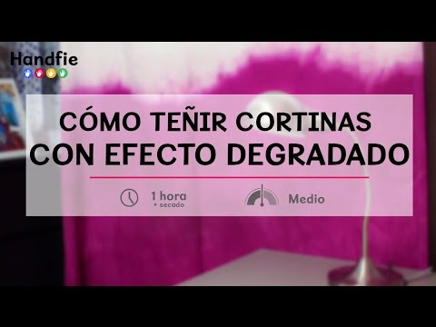 Video: 3 formas de teñir cortinas