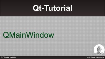 Qt Tutorial 037: QMainWindow