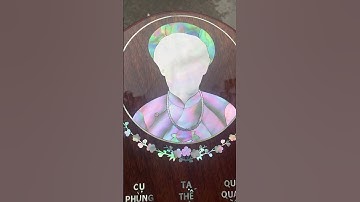 Bài vị khảm ốc truyền thần.