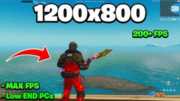 BEST Stretched Resolution in Fortnite Chapter 3 For GT 710/Low END PCs! (MAX FPS, 0 DELAY, 1200X800)