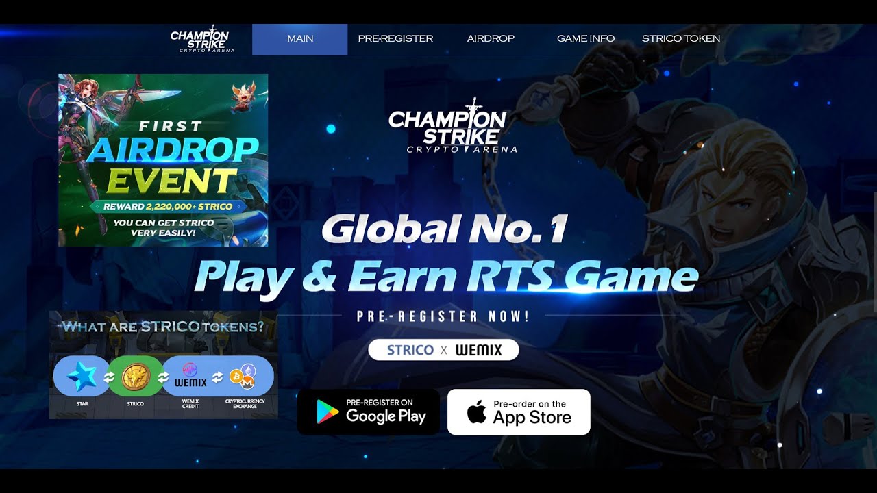 Champion Strike: Crypto Arena Play to Earn Pre Register & Air Drop