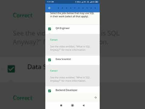 SQL For Data Science module 1 quiz #coursera #data_science