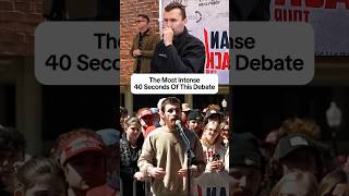 The Most Intense 40 Seconds Of This Debate #charliekirk #debate