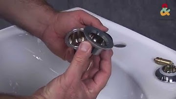 Cómo instalar válvula de click clack y sifón de lavabo