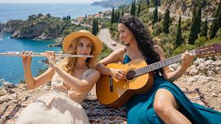 Mediterranean Coastal Road Trip | Flamenco Guitar, Violin, Accordion & Flute (1 Hour Instrumental)