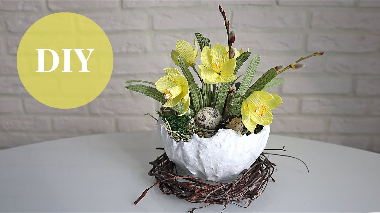 Как сделать пасхальное яйцо I Делаем композицию на Пасху I Как украсить стол к Пасхе