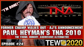Former Champion Walks Out & AJ's Announcement... | Episode #24 | Paul Heyman's TNA 2010 | TEW 2020 screenshot 4