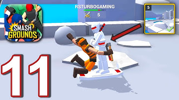 Smash Grounds- Epic Ragdoll Battle - Gameplay Walkthrough part 11-Compaign-5, Snowland (Android)