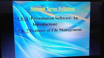 Class-4, Subject-Computer,  Second term syllabus, Video-22 By Mrs Radhika