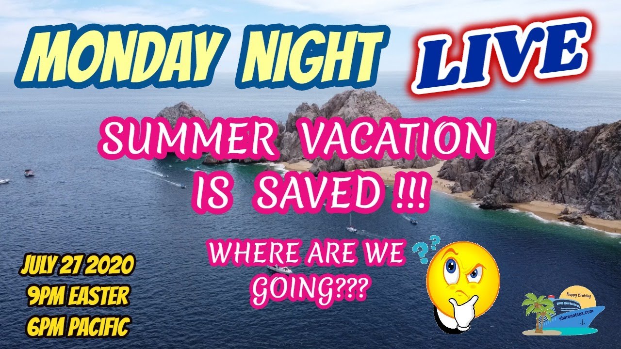 MONDAY NIGHT LIVE STREAM WITH SHARON AT SEA TRAVEL