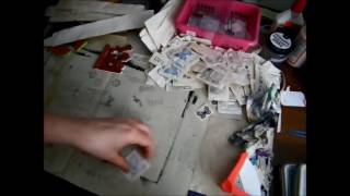 Building your Stash and Using up Scraps Tutorial: Making Stamped Ephemera