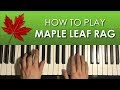 HOW TO PLAY - Maple Leaf Rag - by Scott Joplin (Piano Tutorial Lesson)