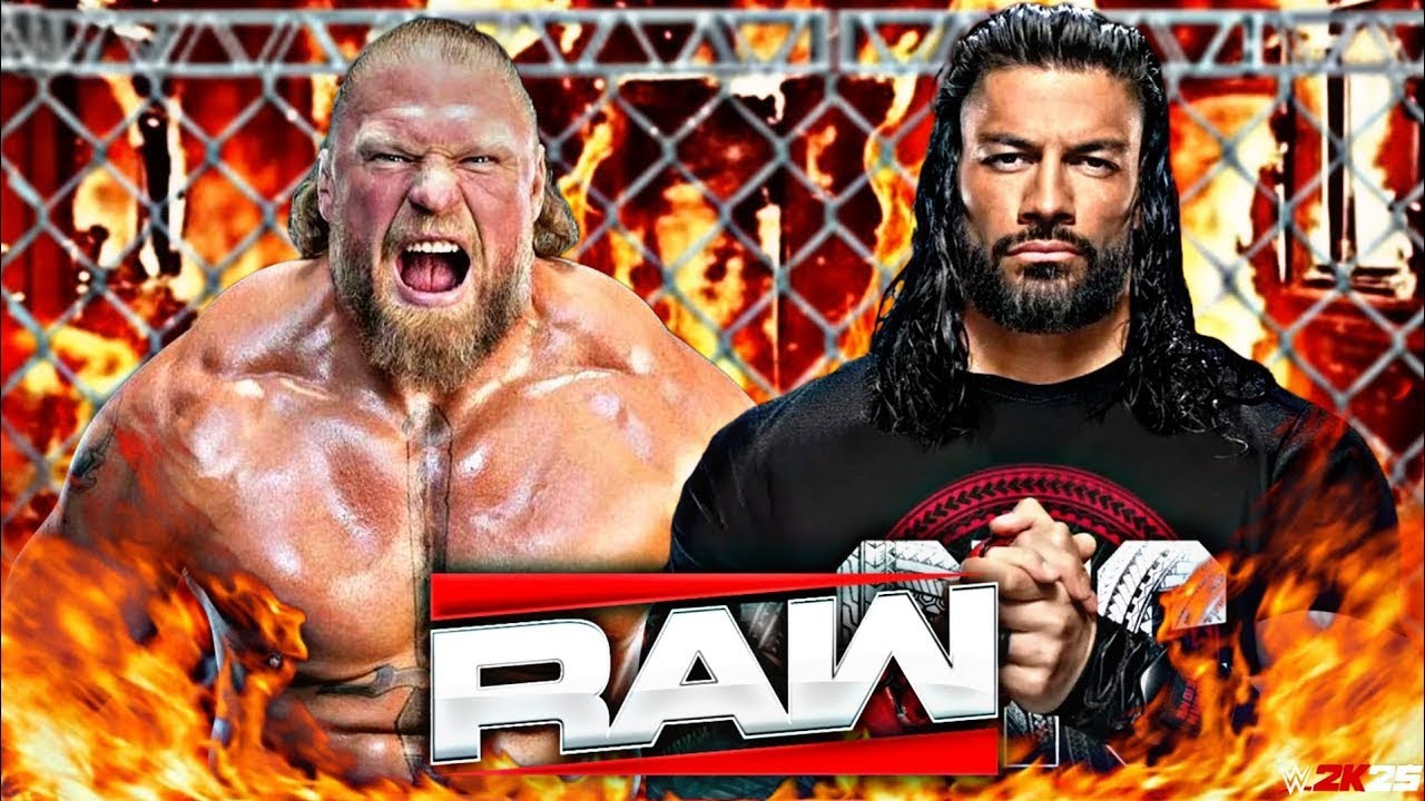 WWE 2K25 Roman Reigns vs Brock Lesnar Live 