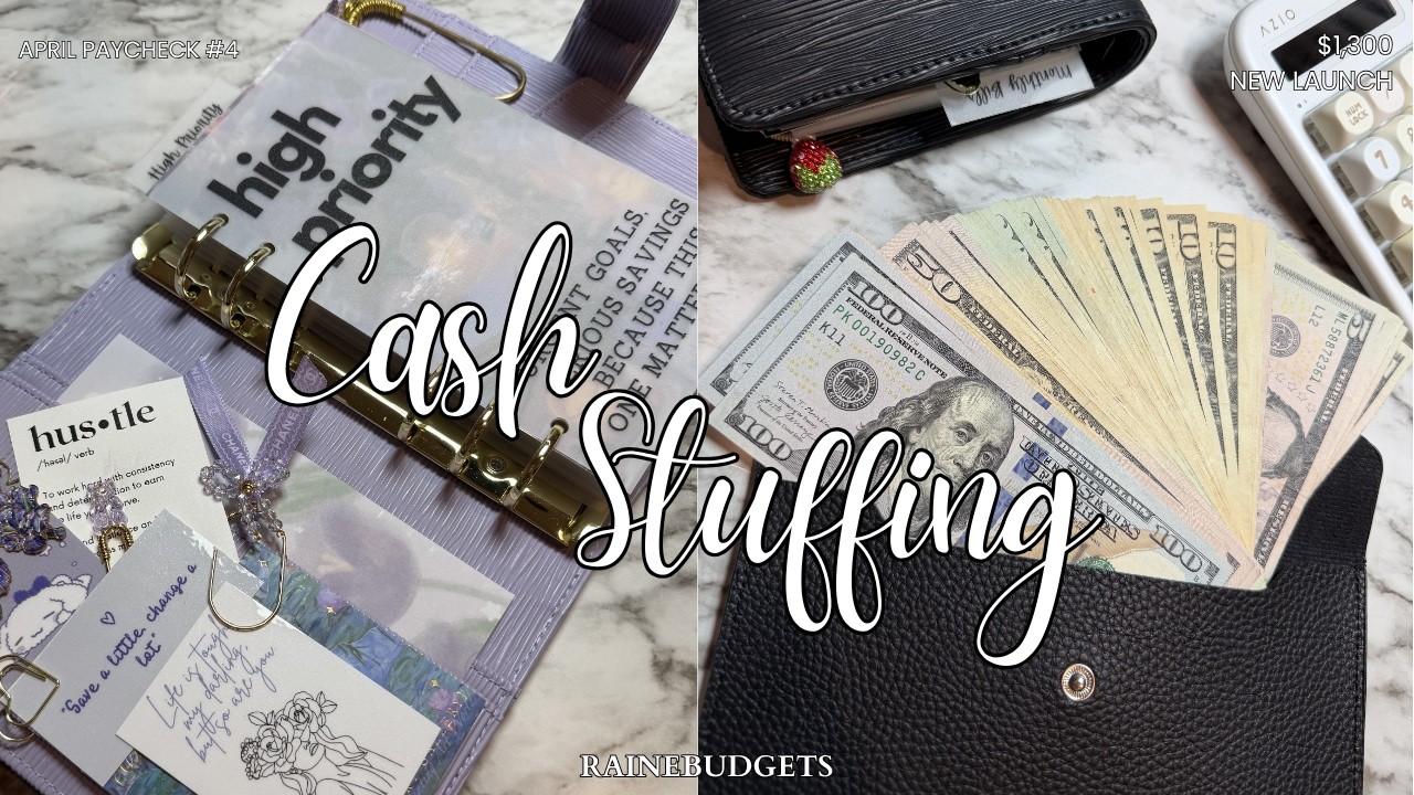 Cash Stuffing April Paycheck #4 | $1,300 | New items coming to the shop ...