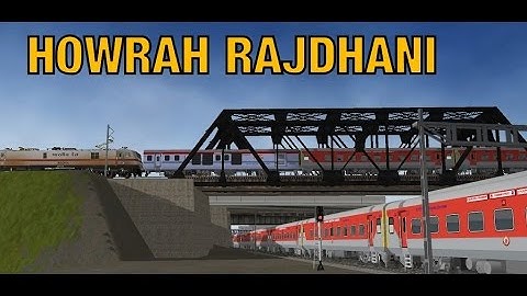MSTS :12301 Howrah New Delhi Rajdhani Journey - Part1. Overtakes and Crossings