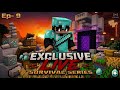 Exclusive Live Survival Series EP-9 🔴 | Diamond Hunt Continues + Fixing Iron Farm 😳