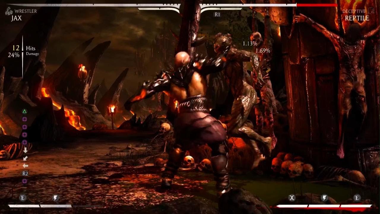 Trying jaxs wrestling combos on Mkx but struggling with the slam