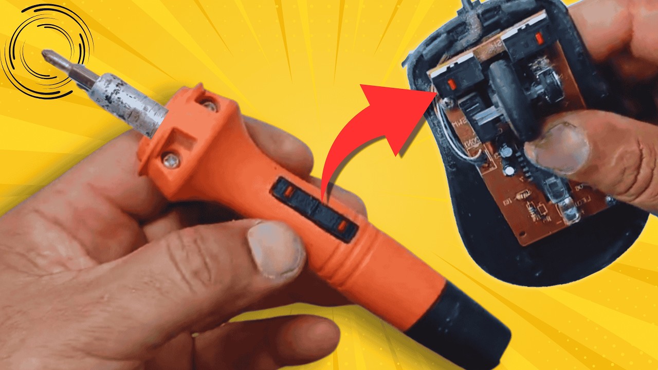 Chave de Fenda Elétrica / Você tem um Mouse e um Ferro de Solda que não Servem mais? 2.0