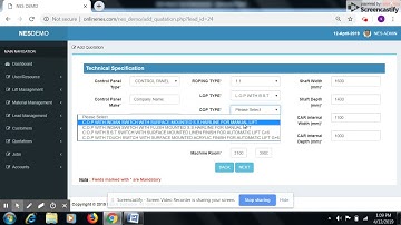 How to Generate Quotation for New Installation in Nexa Elevator Software ERP and send it to Customer