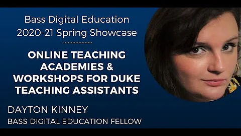 Dayton Kinney - Online Teaching Academies & Worksh...