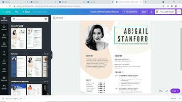 Paano gumawa ng resume sa Canva.com?