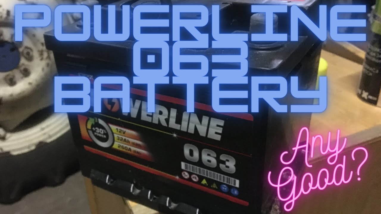 Powerline 063 car battery supplied by Tayna Green indicator light ok