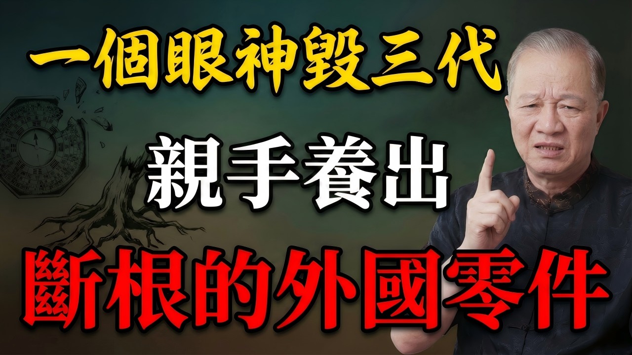 【天道警示】家中出逆子，只因父母臉上有這種「眼神」！曾仕強含淚點破：中國人最大的愚蠢，就是親手把兒女養成了「斷根的外國零件」，再不改晚景淒涼！#曾仕強 #易經 #中國式管理 #家庭教育 #國學