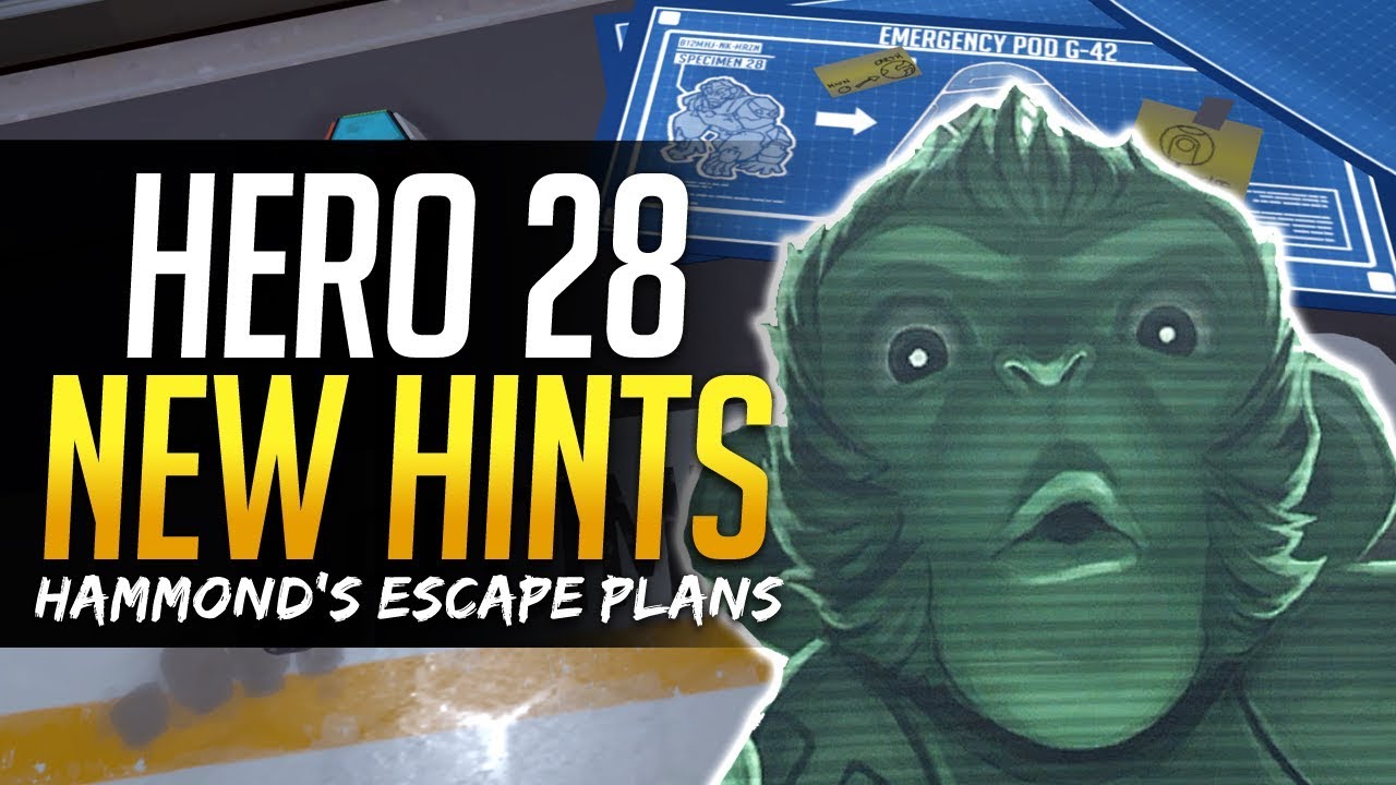 Overwatch HERO 28 TEASE & NEW HINTS - Hammond's Escape Plans