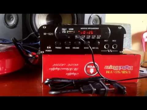 فيديو Ampli 12v Chengsheng M520