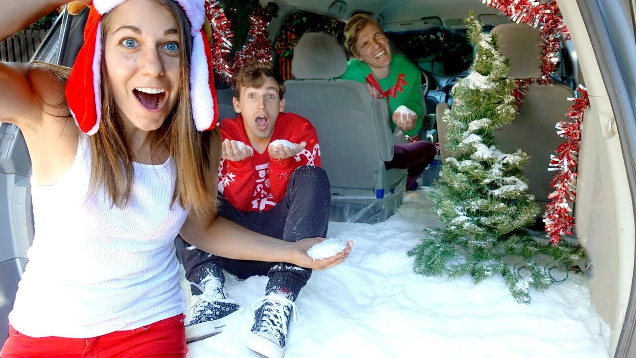 I Filled a Van with Snow and Ubered Random People - YouTube