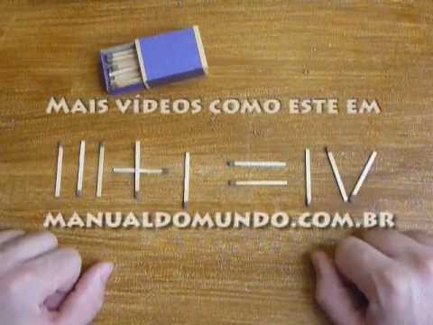 15 Desafios com Palitos de Fósforos, que Somente Mentes Brilhantes  Conseguem Resolver 