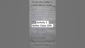 Class 10 Maths Lab Activity 2 Solution// Maths Lab Practical Class 10// #mathsactivity  #maths