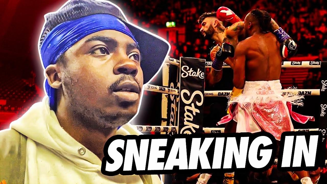 SNEAKING Into KSI vs FaZe Temper Boxing Match *Security Chased me ...